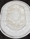 Турецкий овальный ковёр Q009A GREY FDY / CREAM SHRINK