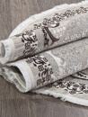 Турецкий овальный ковёр Q010A BROWN FDY/CREAM SHRINK