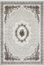 Турецкий прямоугольный ковёр Q010A BROWN FDY/CREAM SHRINK