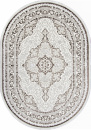 Турецкий овальный ковёр Q011A BROWN FDY/CREAM SHRINK