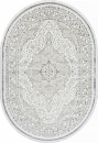 Турецкий овальный ковёр Q011A GREY FDY / CREAM SHRINK
