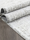 Турецкий прямоугольный ковёр Q011A GREY FDY / CREAM SHRINK