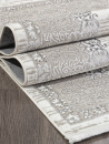 Турецкий прямоугольный ковёр Q012A GREY FDY / CREAM SHRINK