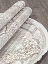 Турецкий овальный ковёр Q018A VIZON FDY / CREAM SHRINK
