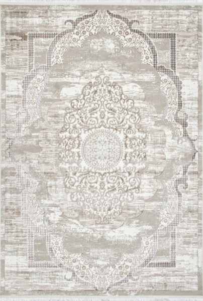 Турецкий прямоугольный ковёр Q018A VIZON FDY / CREAM SHRINK