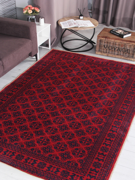 Турецкий прямоугольный ковёр HM1001A RED