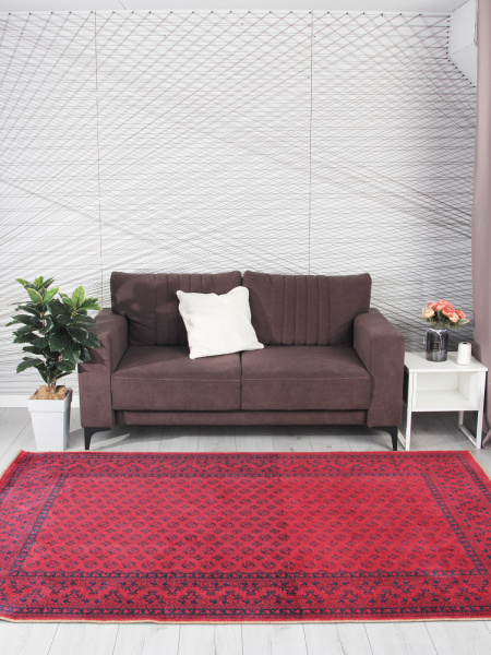 Турецкий прямоугольный ковёр HM1006A RED