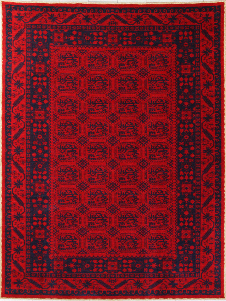 Турецкий прямоугольный ковёр HM1008A RED