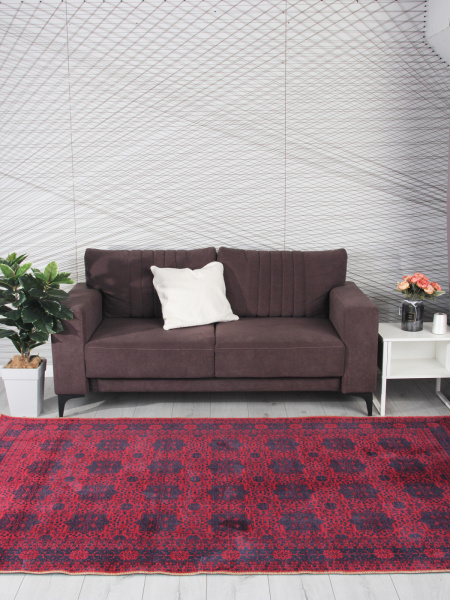 Турецкий прямоугольный ковёр HM1009A RED