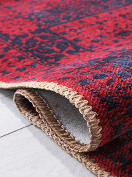 Турецкий прямоугольный ковёр HM1009A RED