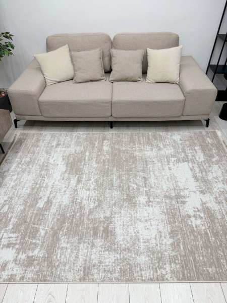 Турецкий прямоугольный ковёр 0708A CREAM/BEIGE