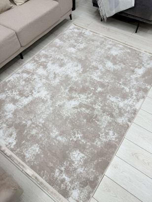 Турецкий прямоугольный ковёр 0901A CREAM/BEIGE