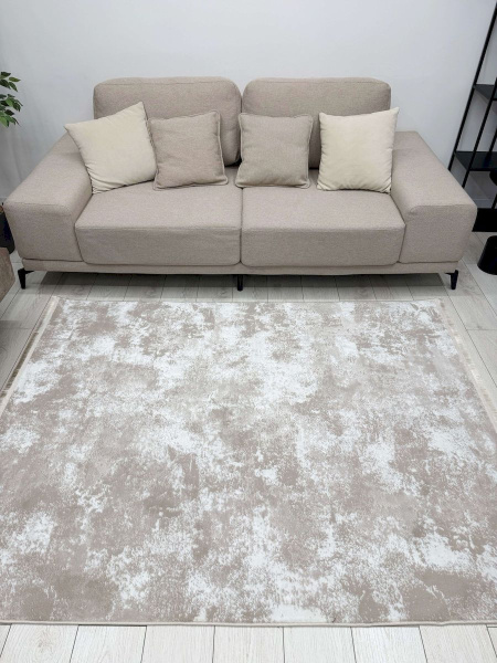 Турецкий прямоугольный ковёр 0901A CREAM/BEIGE