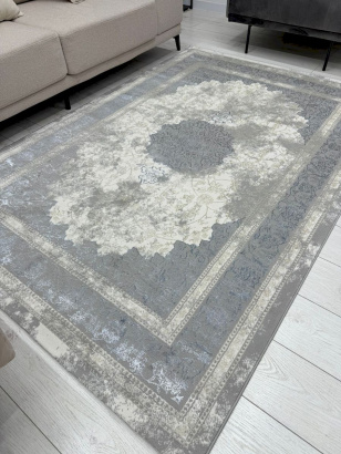 Турецкий прямоугольный ковёр A5000A CREAM/L.GREY