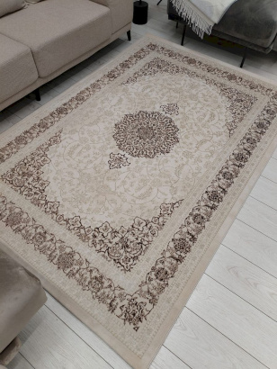 Турецкий прямоугольный ковёр A5000A CREAM/TILE