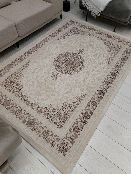 Турецкий прямоугольный ковёр A5000A CREAM/TILE