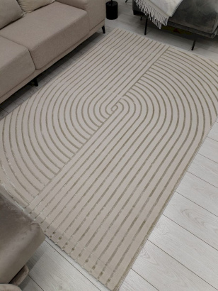 Турецкий прямоугольный ковёр A7123A CREAM/IVORY