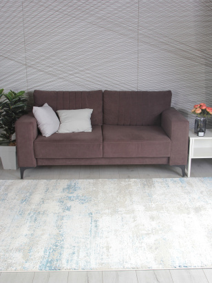 Турецкий прямоугольный ковёр 5072A CREAM / P.D.BLUE