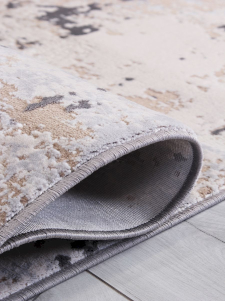 Турецкий прямоугольный ковёр 5575A S.BEIGE / P.WHITE