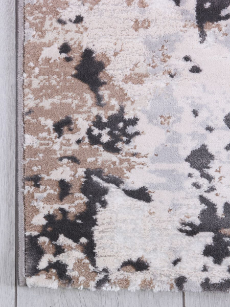 Турецкий прямоугольный ковёр 5575A S.BEIGE / P.WHITE