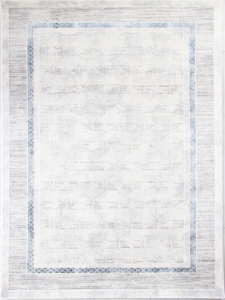 Турецкий прямоугольный ковёр 9244B S.L.GREY / P.D.BLUE