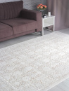 Турецкий прямоугольный ковёр 9255A S.BEIGE / P.WHITE