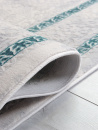 Турецкий прямоугольный ковёр 9255A S.L.GREY / P.TURQUOISE