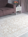 Турецкий прямоугольный ковёр 9256A S.BEIGE / P.WHITE