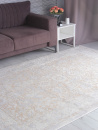Турецкий прямоугольный ковёр 9256A S.BEIGE / P.WHITE
