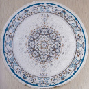 Турецкий круглый ковёр 4922A D.BLUE/D.BLUE