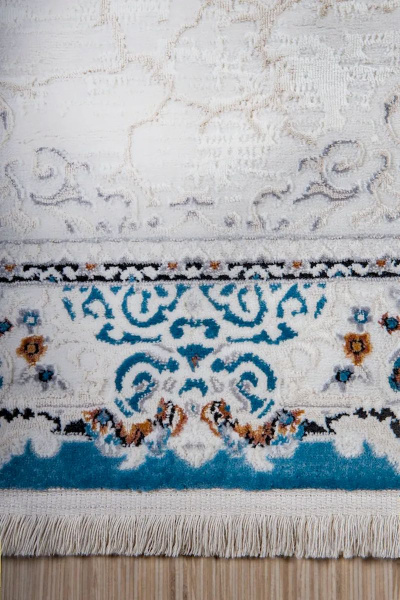 Турецкий круглый ковёр 4922A D.BLUE/D.BLUE