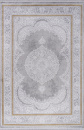 Турецкий прямоугольный ковёр 26162A GREY / WHITE