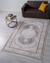 Турецкий прямоугольный ковёр 26162A GREY / WHITE