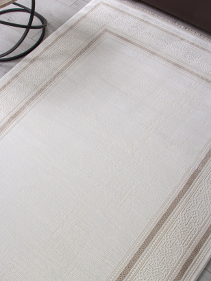Турецкий прямоугольный ковёр 32218C WHITE / CREAM