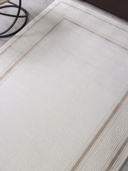 Турецкий прямоугольный ковёр 32218C WHITE / CREAM