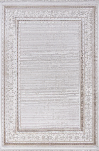 Турецкий прямоугольный ковёр 32218C WHITE / CREAM