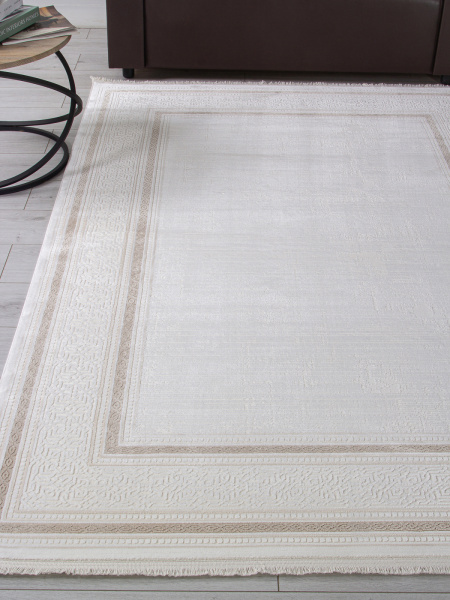 Турецкий прямоугольный ковёр 32218C WHITE / CREAM