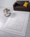 Турецкий прямоугольный ковёр 32229A GREY / WHITE