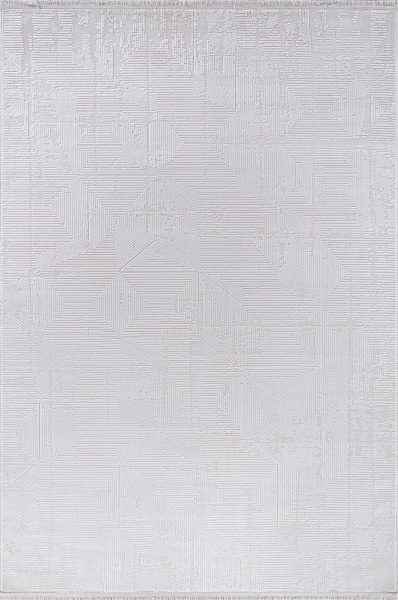 Турецкий прямоугольный ковёр 33119A WHITE / CREAM