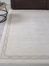Турецкий прямоугольный ковёр 34069A WHITE / BEIGE