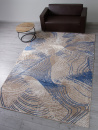 Турецкий прямоугольный ковёр LT1156 735 BEIGE / NAVY
