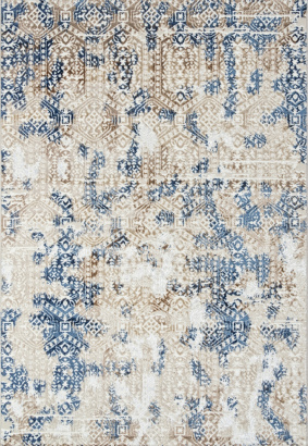 Турецкий прямоугольный ковёр O1699 630 CREAM / BLUE
