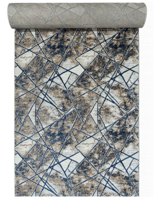 Турецкая прямоугольная дорожка O1702 630 CREAM / BLUE