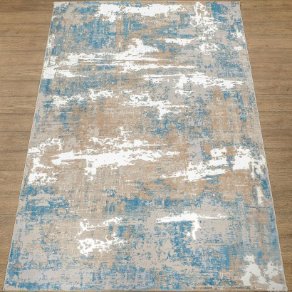 Турецкий прямоугольный ковёр N238A-BLUE/BLUE