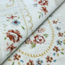 Казахстанский прямоугольный ковёр Q010B CREAM/CREAM