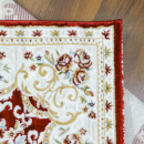 Казахстанский прямоугольный ковёр Q616A RED/WHITE