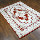 Казахстанский прямоугольный ковёр Q616A RED/WHITE