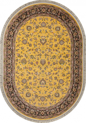 Российский овальный ковёр 5471 YELLOW