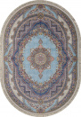Российский овальный ковёр 6805 BLUE-NAVY
