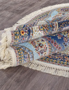 Российский овальный ковёр 6805 BLUE-NAVY